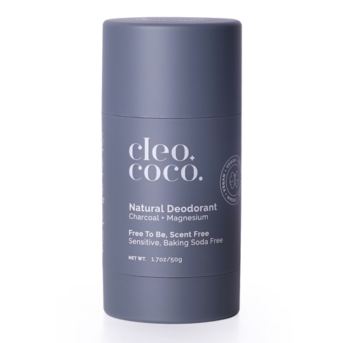 Cleo+Coco Charcoal Deodorant Aluminum Free - Free To Be - Scent Free