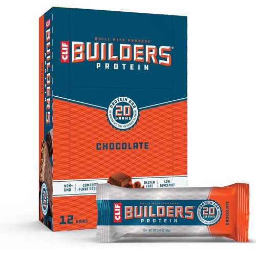 Clif Bar Builders Plant-Based Protein Bars Cookies Chocolate