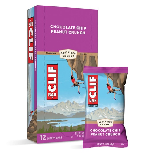 Clif Bar Non-GMO Energy Bars Chocolate Chip Peanut Crunch