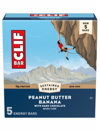 Clif Bar Non-GMO Energy Bars Peanut Butter Banana with Dark Chocolate