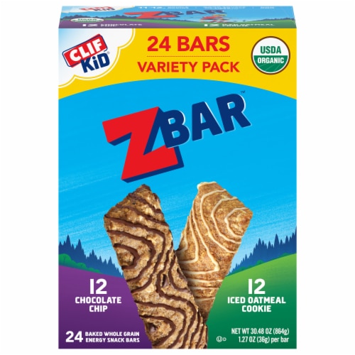 Clif Bar Organic Kid ZBar - Chocolate Chip & Oatmeal Cookie Variety Pack