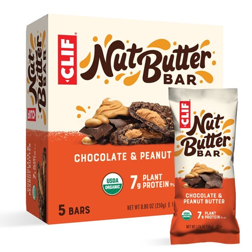 Clif Bar Organic Nut Butter Bars Chocolate & Peanut Butter