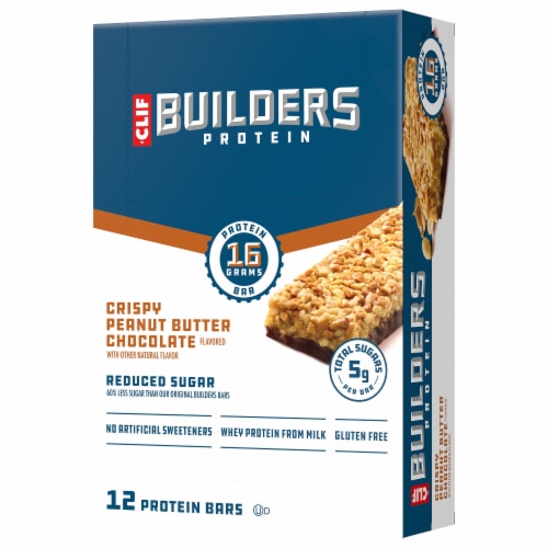 Clif Builders Low Sugar Gluten Free Crispy Peanut Butter Chocolate
