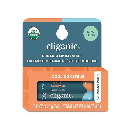 Cliganic Organic Lip Balm Multipack Cooling Citrus