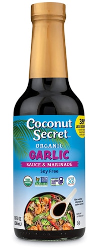 Coconut Secret Coconut Aminos Sauce Soy-Free Garlic