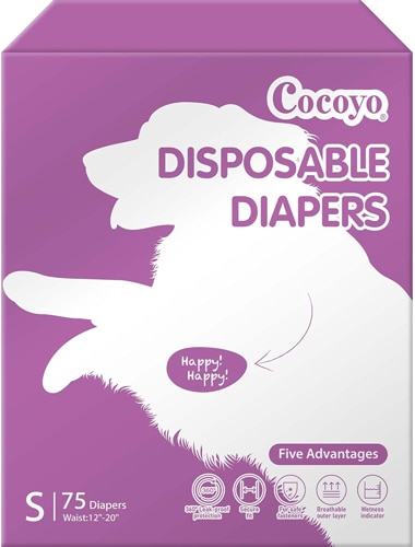 Cocoyo Dog Disposable Diapers Female Doggie 75 Diapers - Small
