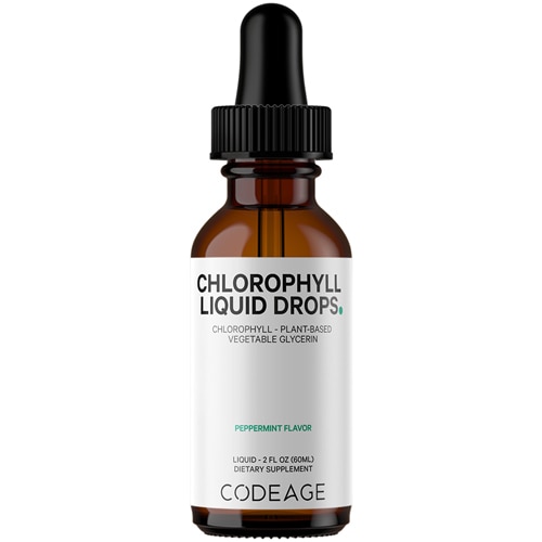 Codeage Chlorophyll Liquid Drops - Drinking Chlorophyll Supplement Peppermint