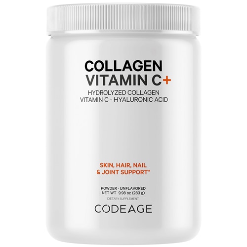 Codeage Collagen Vitamin C with Hydrolyzed Collagen Hyaluronic Acid & Digestive Enzymes