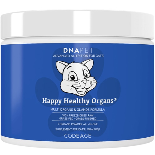 Codeage DNA PET Happy Healthy Organs & Glands Powder Supplement For Cats