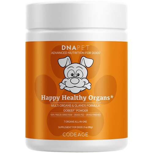 Codeage DNA PET Happy Healthy Organs & Glands Powder Supplement For Dogs Beef