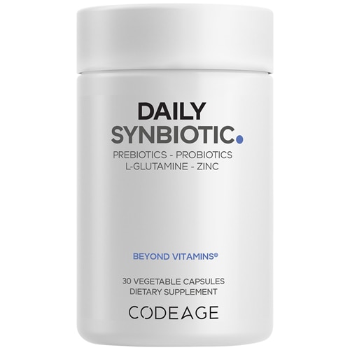 Codeage Daily Synbiotic Prebiotics Probiotics - L-Glutamine - Zinc L-Carnosine - DGL - BioPerine