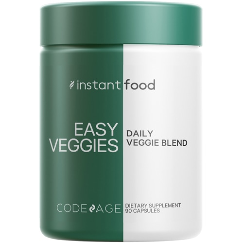 Codeage Easy Veggies - 15+ Vegetables - Greens Vitamins & Minerals Supplement - Superfood Multivitamins