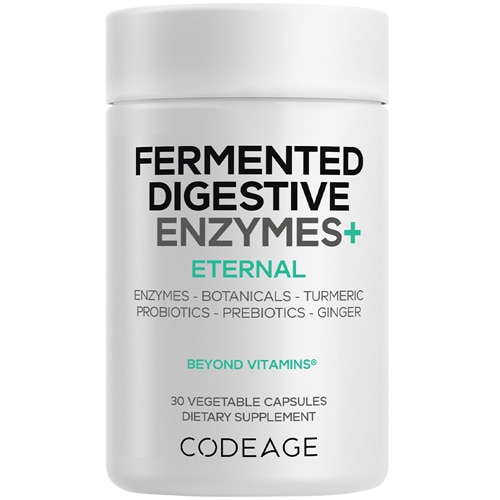 Codeage Fermented Digestive Enzymes Probiotics Prebiotics Fermented Organic Botanicals