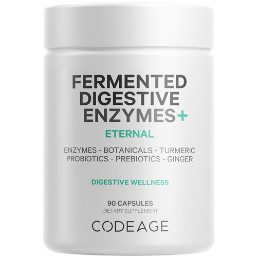 Codeage Fermented Digestive Enzymes with Probiotics & Prebiotics - 3 Month Supply