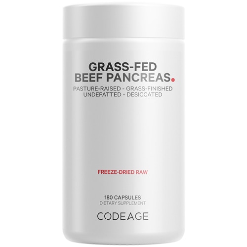 Codeage Grass-Fed Beef Pancreas - Bovine Glandular Superfood Supplement