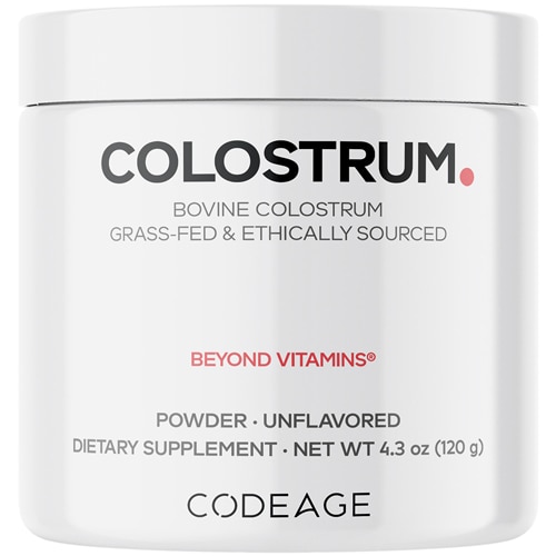 Codeage Grass-Fed Bovine Colostrum Powder Supplement Ethically Sourced Immunoglobulin-Rich