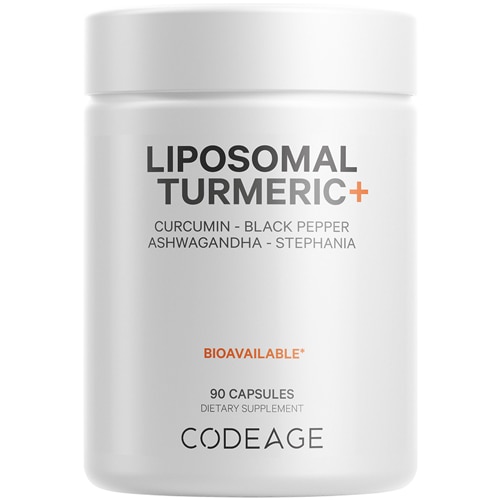 Codeage Liposomal Turmeric Supplement-Organic Full Spectrum Turmeric-Fermented Botanicals