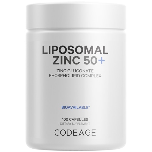 Codeage Liposomal Zinc 50 Zinc Gluconate 50 Mg 3 Month Supply