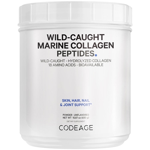 Codeage Marine Collagen Peptides Powder - Hydrolyzed Fish Collagen Protein Supplement