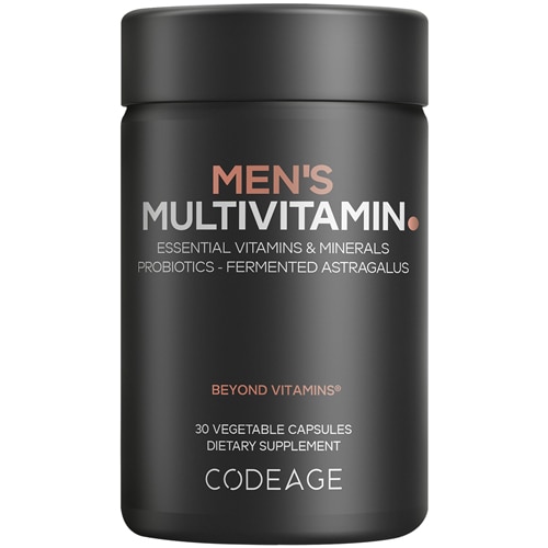Codeage Men's Multivitamin - Vitamin A-C-D3-E-B12-Zinc-Selenium-Chromium-Probiotics