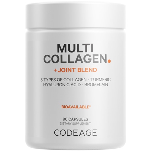 Codeage Multi Collagen Peptides + Joint Health Blend Supplement Astaxanthin Turmeric