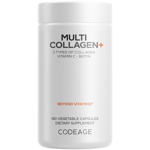 Codeage Multi Collagen+ Vit C-Biotin 5000 mcg-Hyaluronic Acid-Organic Amla-BioPerine