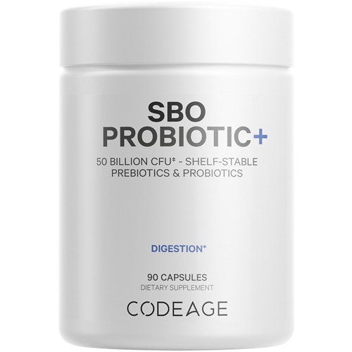 Codeage SBO Probiotic 50 Billion CFU + Prebiotic Fibers & Organic Fermented Botanicals