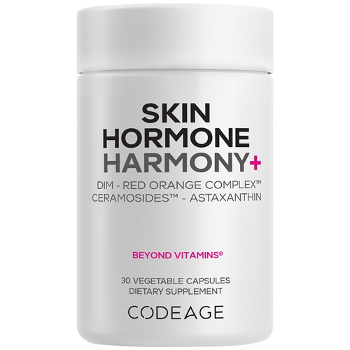 Codeage Skin Hormone Harmony+ Ceramosides Red Orange Complex DIM Astaxanthin Vitamin C