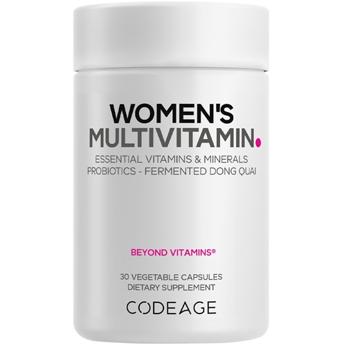 Codeage Women's Multivitamin Vitamin A C D3 E B6 B12 Folate Calcium Iron Dong Quai