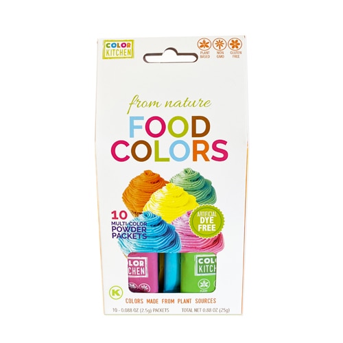 Color Kitchen Foods Natural Food Coloring 10 Pack Multi Box
