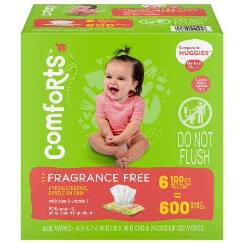 Comforts Fragrance Free Baby Wipes