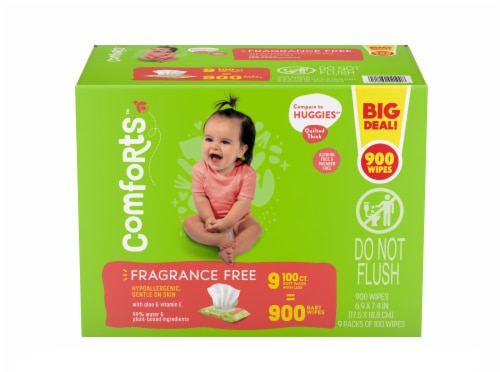 Comforts Fragrance Free Baby Wipes