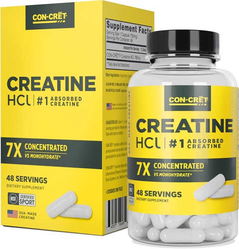 Con-Cret Creatine HCl - NSF Certified for Sport
