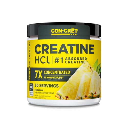 Con-Cret Creatine HCl Powder - NSF Certified for Sport Pineapple