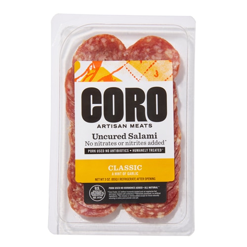 Coro Artisan Meats Uncured Salami No Nitrates Classic