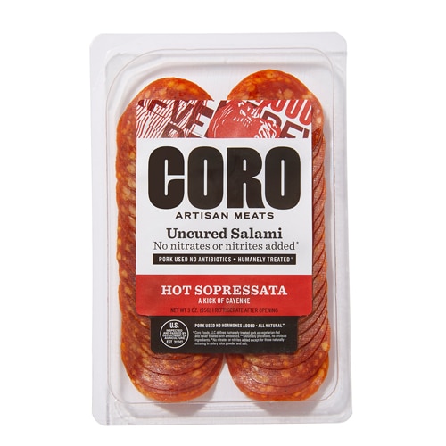 Coro Artisan Meats Uncured Salami No Nitrates Hot Supressata