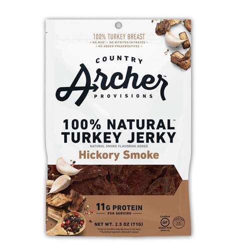 Country Archer Gluten Free Turkey Jerky Hickory Smoke