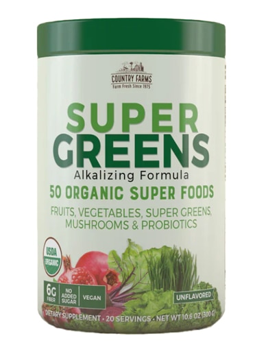 Country Farms Super Greens Powder Natural Unflavored