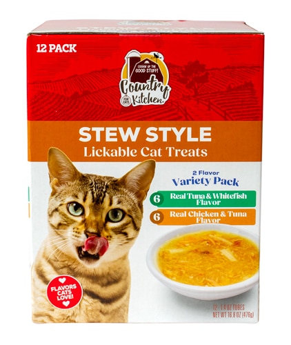 Country Kitchen Cat Treats Lickables Variety Pack Stew Style