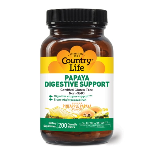 Country Life Papaya Digestive Support Pineapple Papaya