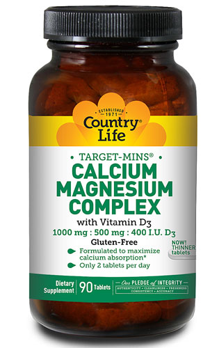 Country Life Target-Mins Calcium Magnesium Complex with Vitamin D3