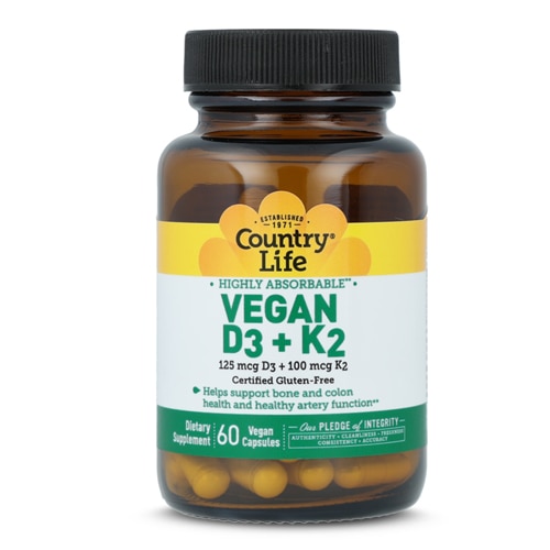 Country Life Vegan D3 + K2