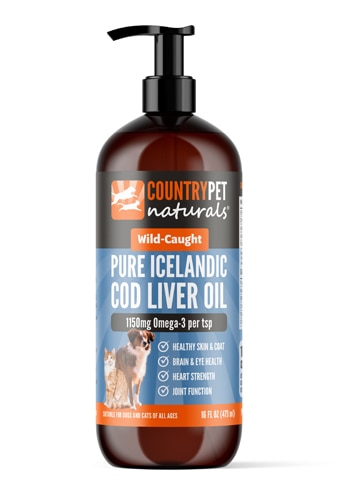 Country Pet Naturals Dog & Cat Cod Liver Oil Pure Icelandic Wild-Caught