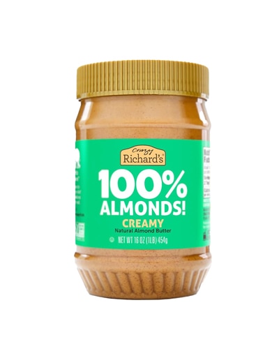 Crazy Richard's Natural Almond Butter 100% Almonds Creamy