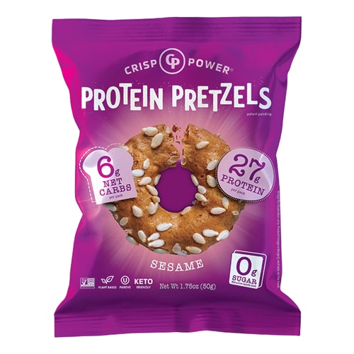 Crisp Power Protein Pretzels Sesame