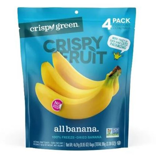 Crispy Green Non-GMO Crispy Fruit - 4 Pack All Banana