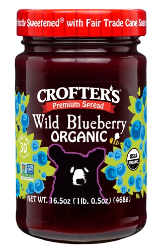 Crofters Organic Fruit Spread Wild Blueberry