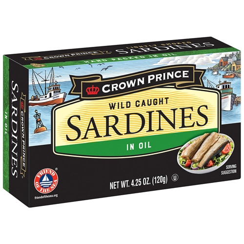 Crown Prince Gluten Free Kosher Sardines in Oil