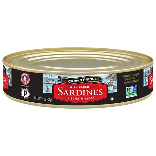 Crown Prince Gluten Free Kosher Sardines in Tomato Sauce