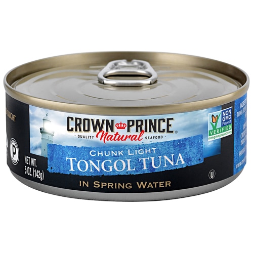 Crown Prince Non-GMO Chunk Light Tongol Tuna In Spring Water